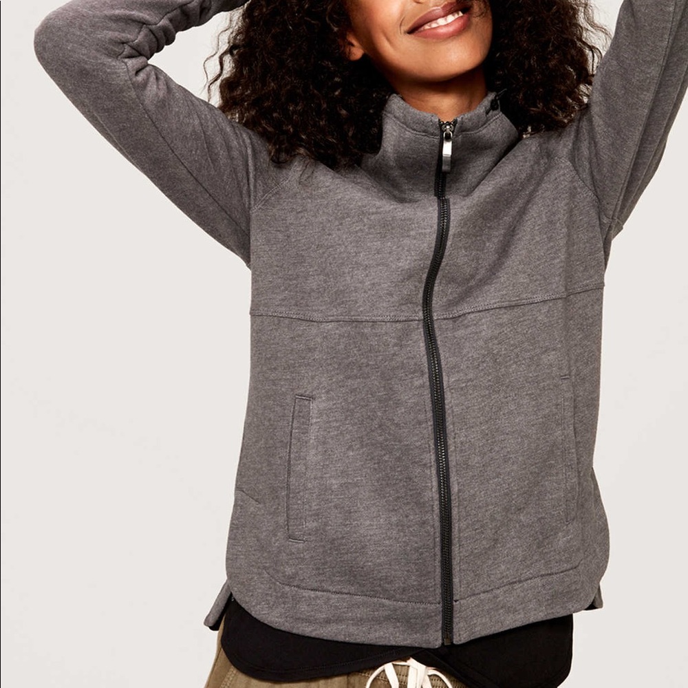 Lole Esme zip up jacket - grey